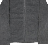 REEBOK Mens Grey Jacket M Polyester Plain Zip Casual Sports Zip-Up