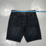 Phat Farm Denim Shorts - 38W 11L Dark Wash Denim