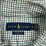 Ralph Lauren Checked Shirt - XL Green Cotton
