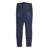 GUESS Womens Slim Fit Skinny Blue Denim Jeans W30 L31 Zip Cotton Blend