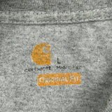 Carhartt Long Sleeve T-Shirt - Large Grey Cotton