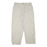 CARHARTT Mens Cotton Blend Beige Relaxed Straight Trousers W34 L27 Workwear Zip