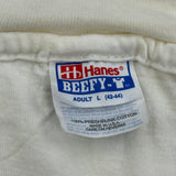 San Diego County'S Superstore Hanes Single Stitch T-Shirt - Large White Cotton