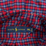 Ralph Lauren Checked Shirt - 2XL Blue Cotton