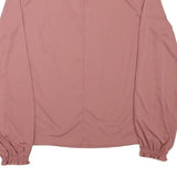 ZARA Womens Pink Basic Long Sleeve High Neck Top M Elegant