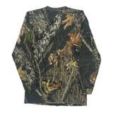Age 12-13 Red Head Camo Long Sleeve T-Shirt - Large Khaki Cotton