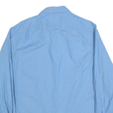 NAUTICA Mens Blue Classic Fit Shirt M Cotton Blend Button Down Long Sleeve