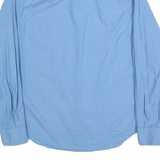 NAUTICA Mens Blue Classic Fit Shirt M Cotton Blend Button Down Long Sleeve