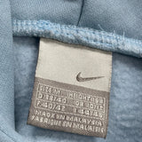 Just Do It Nike Spellout Hoodie - Medium Blue Cotton