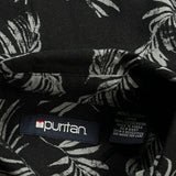 Puritan Floral Hawaiian Shirt - Large White Viscose