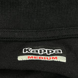 Kappa Polo Shirt - Medium Black Cotton
