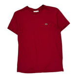 Lacoste T-Shirt - Large Red Cotton