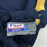 Brewers Majestic Mlb Windbreaker - 2XL Gold Polyester