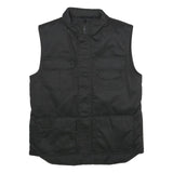 ARMY-TEX Mens Black Outdoor Jacket M Polyester Blend Plain Zip Utility Vest