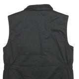 ARMY-TEX Mens Black Outdoor Jacket M Polyester Blend Plain Zip Utility Vest