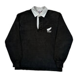New Zealand Rugby Unbranded Rugby Shirt - Medium Black Cotton