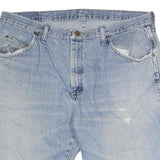 WRANGLER Mens Denim Shorts Light Blue Casual Regular Fit L W36 Cotton