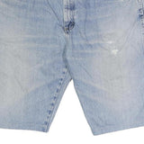 WRANGLER Mens Denim Shorts Light Blue Casual Regular Fit L W36 Cotton