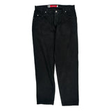 Silver Tabs Levis Loose Jeans - 38W 30L Black Cotton