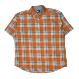 Tommy Hilfiger Checked Short Sleeve Shirt - 2XL Orange Cotton