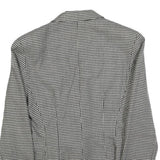 PENNY BLACK Womens Black & White Houndstooth Blazer Jacket UK 12 Wool Tailored