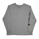 Carhartt Long Sleeve T-Shirt - XL Gray Cotton