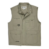 Vintage Columbia Gilet - Large Beige Cotton