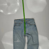 501 Levis Jeans - 30W 31L Light Wash Cotton