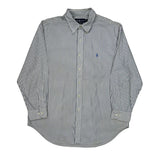 Ralph Lauren Striped Shirt - XL Blue Cotton
