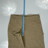 Wrangler Carpenter Trousers - 38W 30L Khaki Cotton