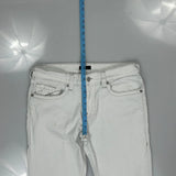 True Religion Slim Jeans - 35W 30L White Cotton