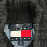 Vintage Tommy Jeans 1/4 Zip - Medium Black Cotton