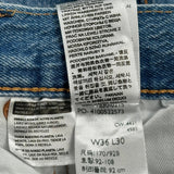 501 Levis Jeans - 36W 30L Blue Cotton