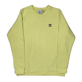 Adidas Sweatshirt - Large Yellow Cotton