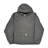 Carhartt Hoodie - 2XL Gray Cotton Blend