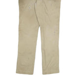 CARHARTT Mens Regular Fit Beige Cotton Blend Straight Leg Trousers W32 L32
