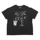ACDC Mens Black Highway To Hell Graphic T-Shirt 2XL Short Sleeve Crew Neck Band