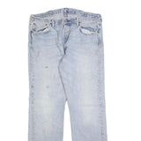 LEVI'S 501 Mens Jeans Blue Regular Straight Denim Light W38 L34 Classic Button