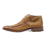 WEXFORD Derby Shoes Beige Leather Mens UK 6