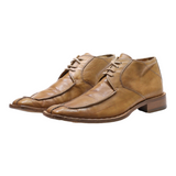 WEXFORD Derby Shoes Beige Leather Mens UK 6