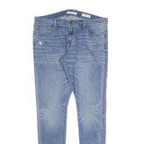 LEVI'S 711 Womens Jeans Blue Slim Skinny Denim Medium W35 L34 Cotton Blend