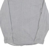 WRANGLER Mens Grey Light Denim Style Shirt S Casual Cotton Blend