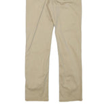 LEVI'S Mens Cotton Blend Beige Slim Straight Trousers W30 L30 Classic Zip