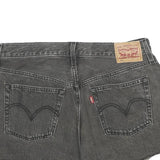 LEVI'S Womens Shorts Black Denim Distressed S W29 Casual Summer