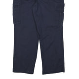 DICKIES Mens Navy Blue Relaxed Fit Cargo Trousers W36 L31 Workwear Durable