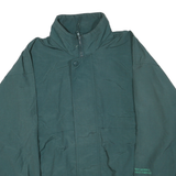 NEWPORT Mens Green Polyester Blend Zip Jacket M Plain Lightweight Workwear