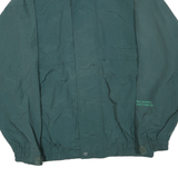 NEWPORT Mens Green Polyester Blend Zip Jacket M Plain Lightweight Workwear