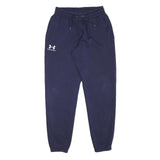 UNDER ARMOUR Mens Joggers Navy Blue Cotton Blend Slim Tapered M W26 L29