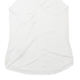 NIKE Mens White Lightweight Racerback Vest XS Polyester Blend Crew Neck