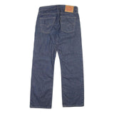 LEVI'S 514 Mens Jeans Blue Regular Straight Denim Raw W31 L29 Button Closure